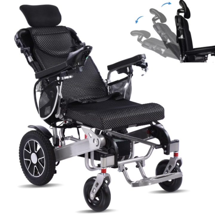 Reclining electric wheelchair
