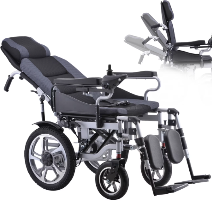 Reclining electric wheelchair